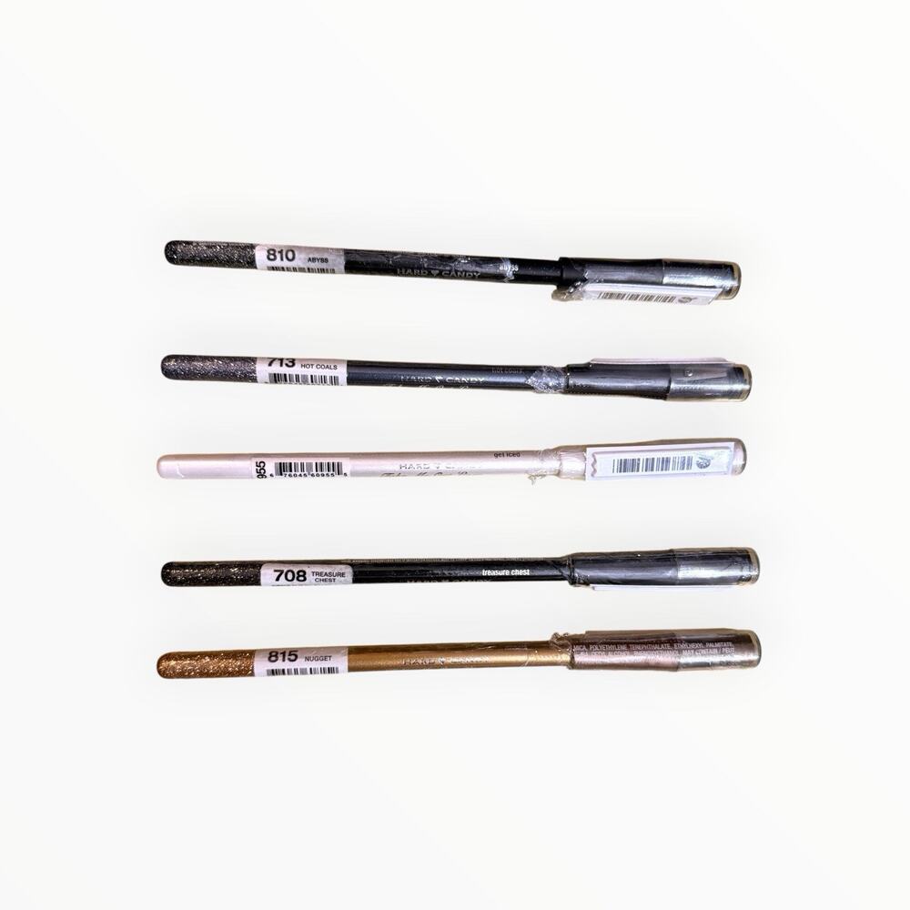 Lot of 5 Hard Candy Take Me Out Liner Glitter Eyeliner Pencils Discontinued NEW